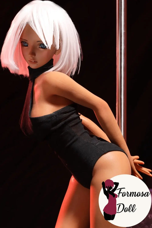 Shirley CLM J60 Pole Dancer - Mini poupée sexuelle à la peau foncée