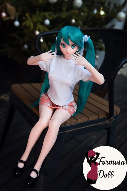 CLM J60 – Mini poupée sexuelle en silicone avec tête en vinyle | L'icône pop virtuelle japonaise