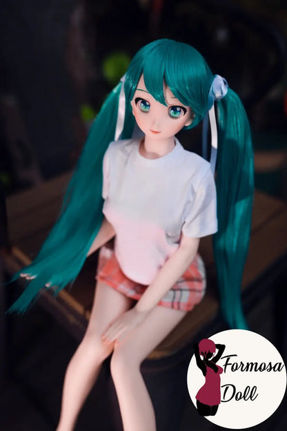 CLM J60 – Mini poupée sexuelle en silicone avec tête en vinyle | L'icône pop virtuelle japonaise