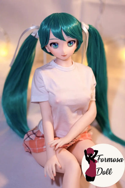 CLM J60 – Mini poupée sexuelle en silicone avec tête en vinyle | L'icône pop virtuelle japonaise