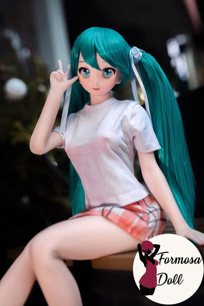 CLM J60 – Mini poupée sexuelle en silicone avec tête en vinyle | L'icône pop virtuelle japonaise