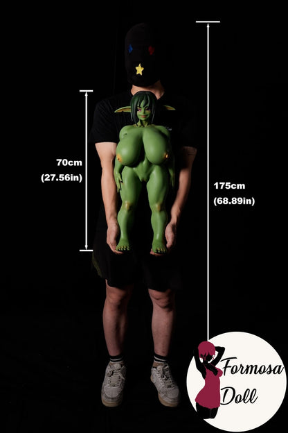 Zarga - Mini Sex doll Goblin in silicone | 70 cm (27,5 pollici)