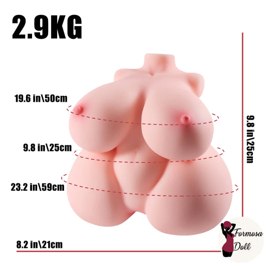 Masturbateur réaliste Coco 2,9 kg (6,4 lb) en TPE souple