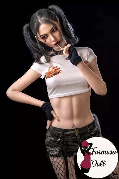 Delia - Harley Quinn Cosplay Hybrid Sex Doll with ROS 5ft68 - US STOCK | M Series