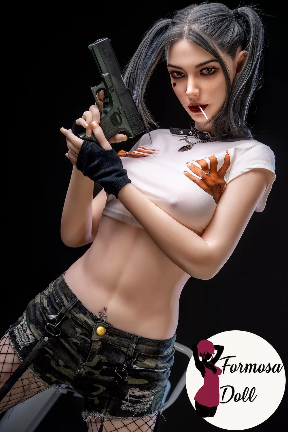 Delia - Harley Quinn Cosplay Hybrid Sex Doll with ROS 5ft68 - US STOCK | M Series