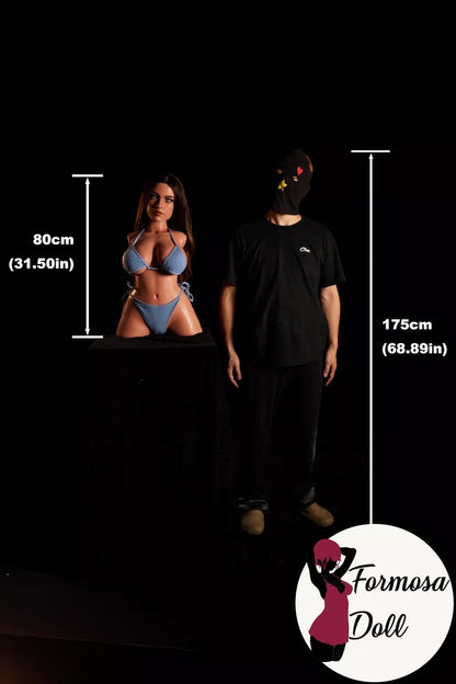 Eliza ULW664 – Torse sexuel en silicone ultra-léger, bonnet G, 15 kg