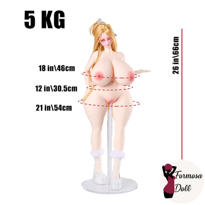 Ella 3.0 - Mini bambola del sesso BBW Hentai | 66 cm (28 pollici)