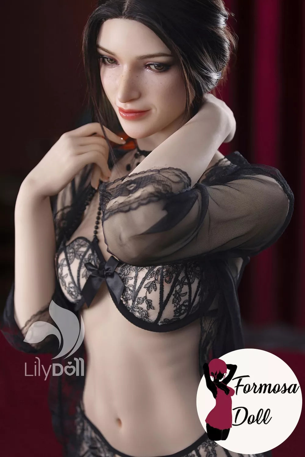 Esme A – Poupée réaliste hybride en TPE et silicone, sourire naturel, taches de rousseur, bonnet C 166 cm