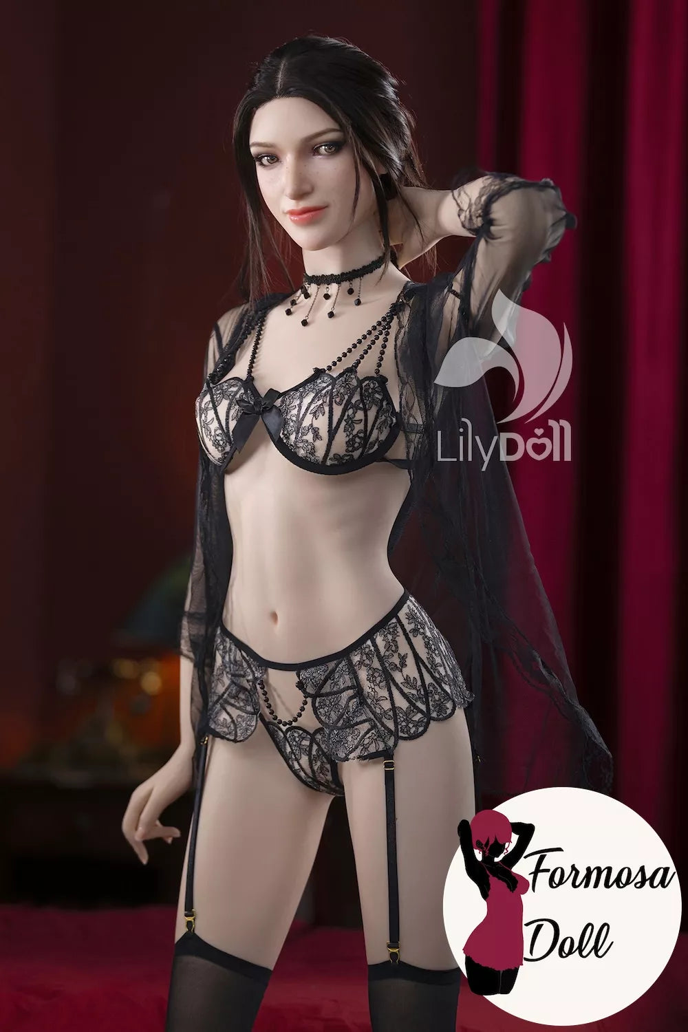 Esme A – Poupée réaliste hybride en TPE et silicone, sourire naturel, taches de rousseur, bonnet C 166 cm