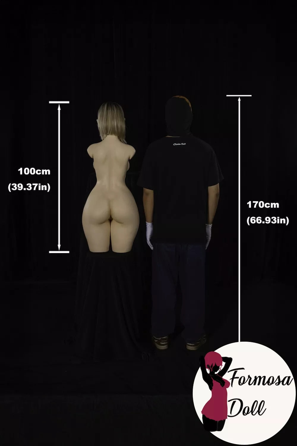 Eydis - ULW882 Light Weight Blonde Hair Sex Torso in Silicone - 18.5kg(40.79LB)