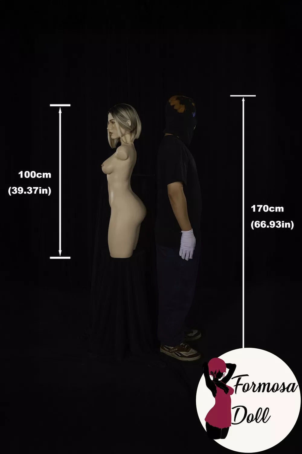 Eydis - ULW882 Light Weight Blonde Hair Sex Torso in Silicone - 18.5kg(40.79LB)