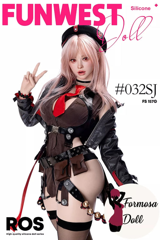 White Lucy Silicone Sex Doll with Realistic Skin Texture & G-Cup - 157cm