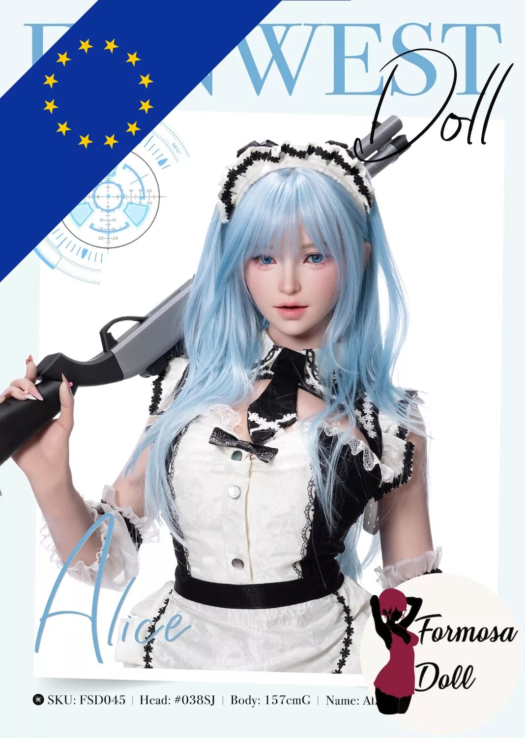 Alice FSD045 Silicone Sex Doll with G Cup -157cm EU STOCK