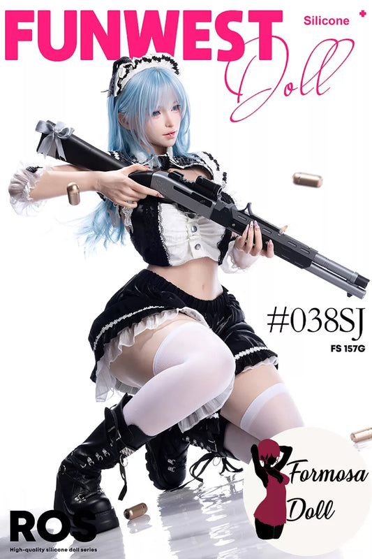 White Alice Silicone Sex Doll with Realistic Skin Texture & G-Cup - 157cm