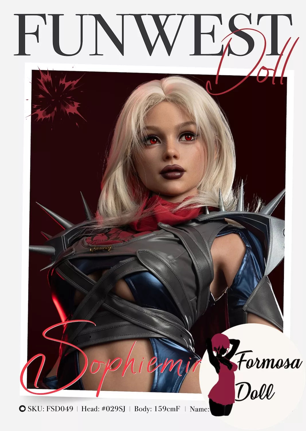 Sophiemina Cyberpunk Sex Doll in Silicone with Real Skin Texture - 159 cm