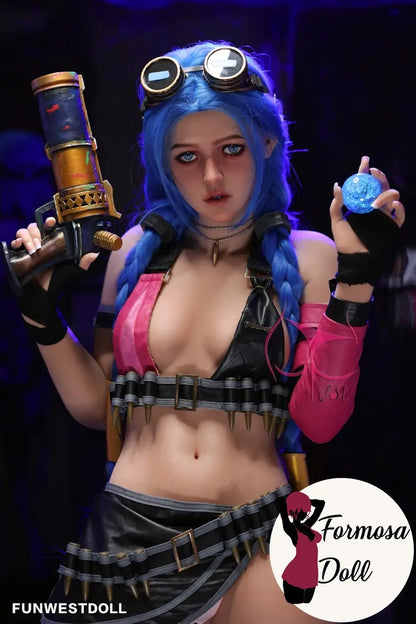 Poupée sexuelle Jinx LOL Cosplay TPE - 159 cm  