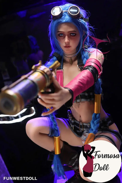 Poupée sexuelle Jinx LOL Cosplay TPE - 159 cm  