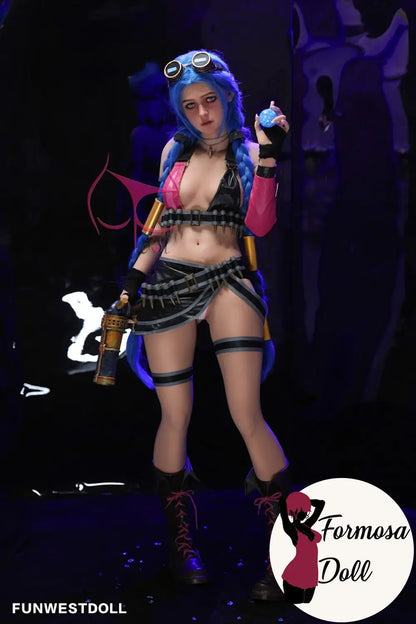 Poupée sexuelle Jinx LOL Cosplay TPE - 159 cm FunWestDoll - STOCK UE
