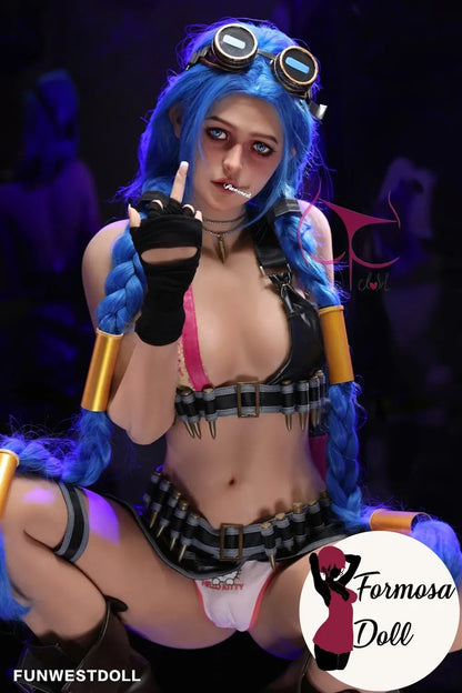 Poupée sexuelle Jinx LOL Cosplay TPE - 159 cm  