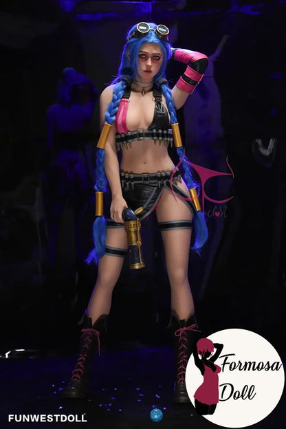 Poupée sexuelle Jinx LOL Cosplay TPE - 159 cm  