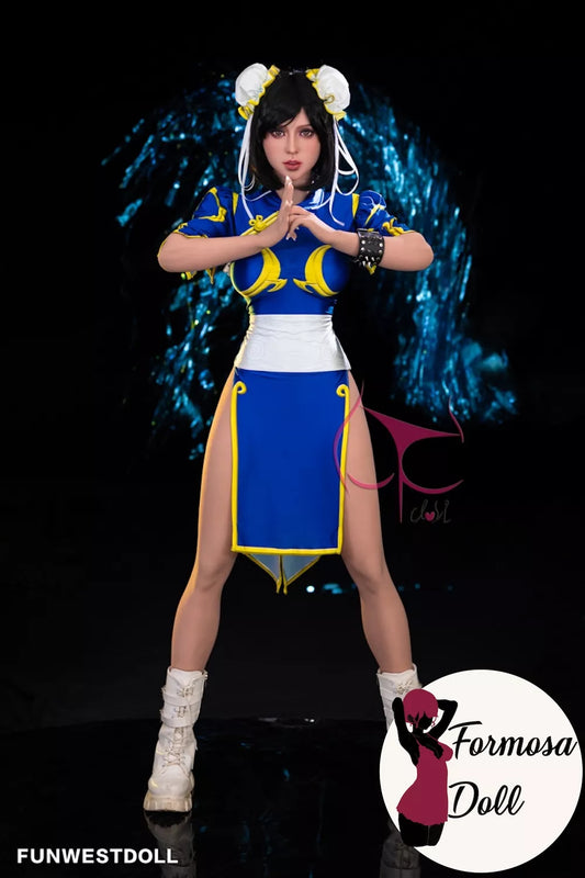 Anime Lucy Chun-Li Cosplay Sex Doll in TPE - 155cm (5ft1)