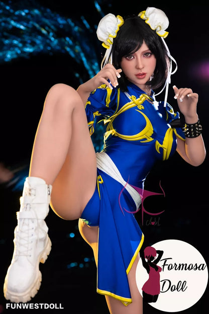 Anime Lucy Chun-Li Cosplay Sex Doll in TPE - 155cm (5ft1)