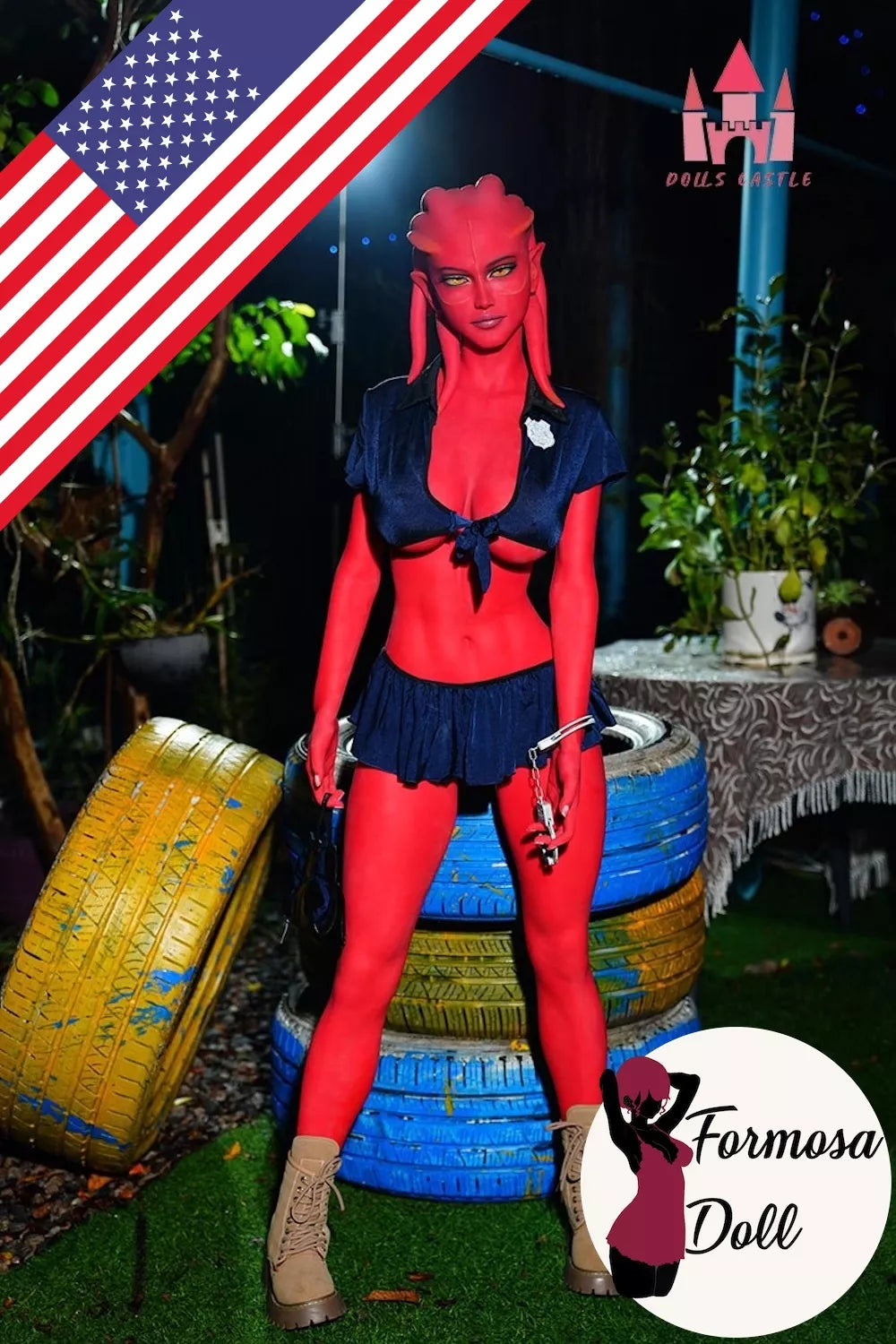 Grace F A9 - Red Skin Alien Sex Doll in TPE - 5ft25 US STOCK