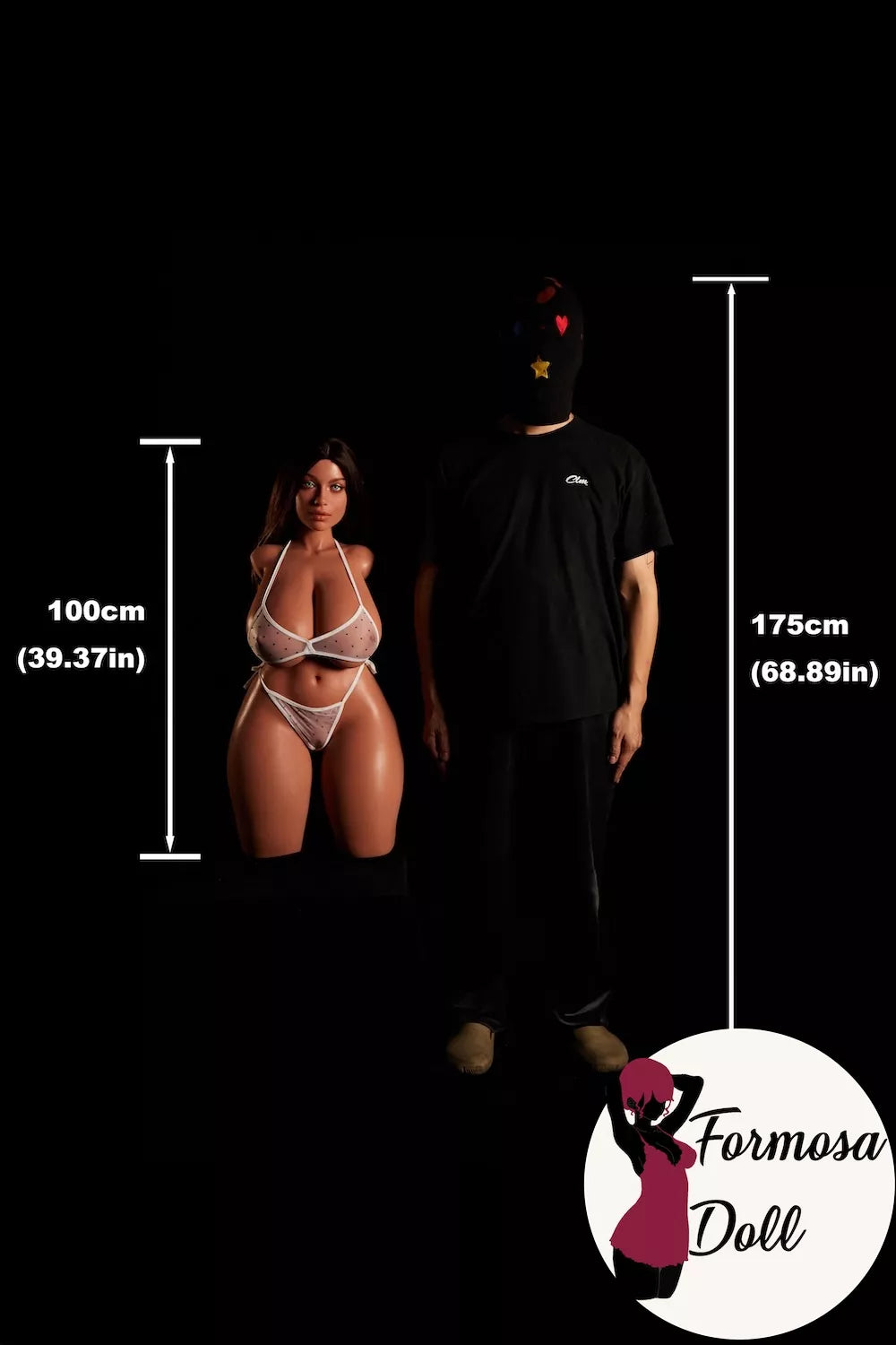 Hazel - ULW884 Light Weight Gold-Tan BBW Torso in Silicone - K Cup 24kg(52.91LB)