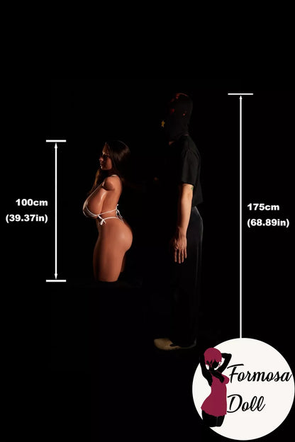 Hazel - ULW884 Light Weight Gold-Tan BBW Torso in Silicone - K Cup 24kg(52.91LB)