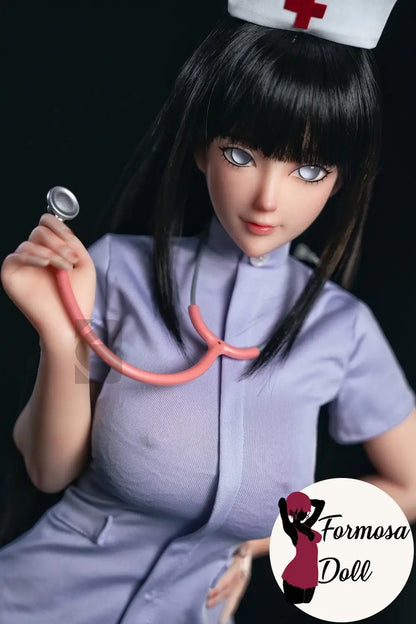 Hinata Hyuga Nurse Cosplay Anime Doll in Silicone | 67.5cm (26.5in)