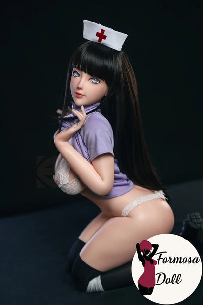 Hinata Hyuga Nurse Cosplay Anime Doll in Silicone | 67.5cm (26.5in)