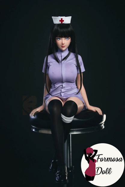 Hinata Hyuga Nurse Cosplay Anime Doll in Silicone | 67.5cm (26.5in)