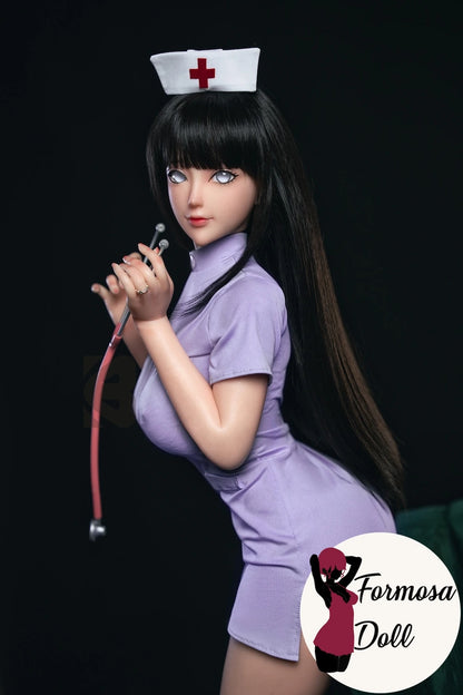 Hinata Hyuga Nurse Cosplay Anime Doll in Silicone | 67.5cm (26.5in)