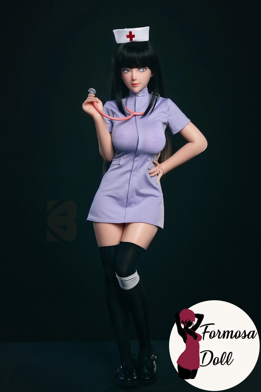 Hinata Hyuaga Nurse Cosplay Anime Doll in Silicone | 67.5cm (26.5in)