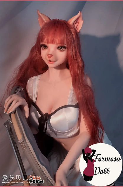 Inujima Haruko 148 cm (4ft85) - Wolfy Kemonomimi Sex Doll in Silicone