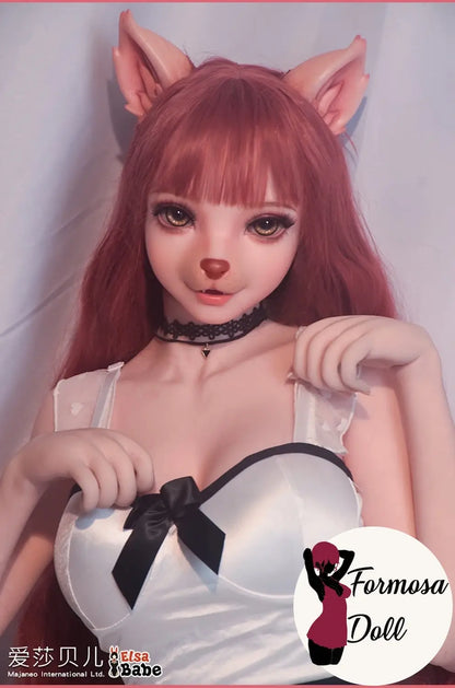 Inujima Haruko 148 cm (4ft85) - Wolfy Kemonomimi Sex Doll in Silicone