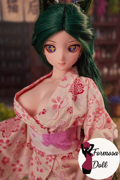 Momo Anime Mini Sex Doll in Silicone with Vinyl Head- 60cm