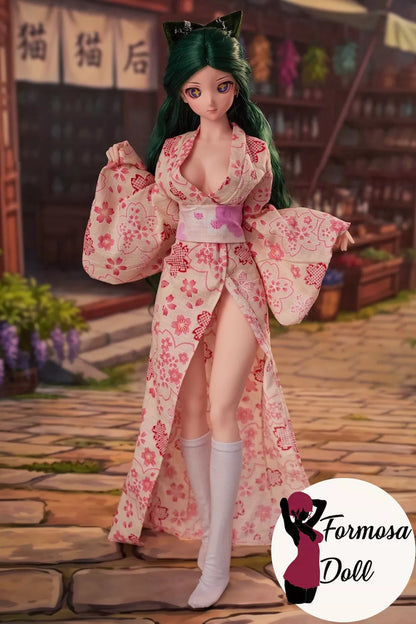 Momo Anime Mini Sex Doll in Silicone with Vinyl Head- 60cm