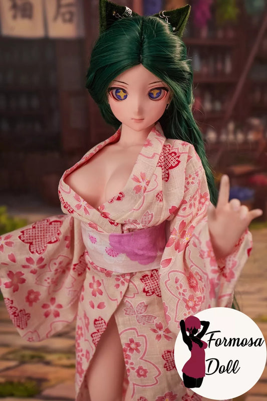 Momo Anime Mini Sex Doll in Silicone with Vinyl Head- 60cm