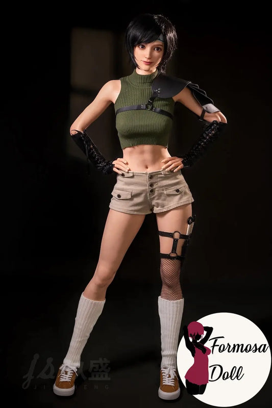 Yuffie – Poupée Cosplay Inspirée de FF VII en Silicone, 168 cm