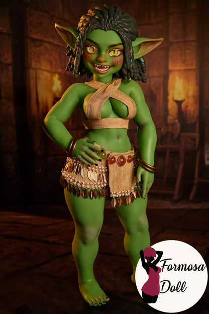 Kaela Mini Goblin Sex Doll in Silicone - 70cm