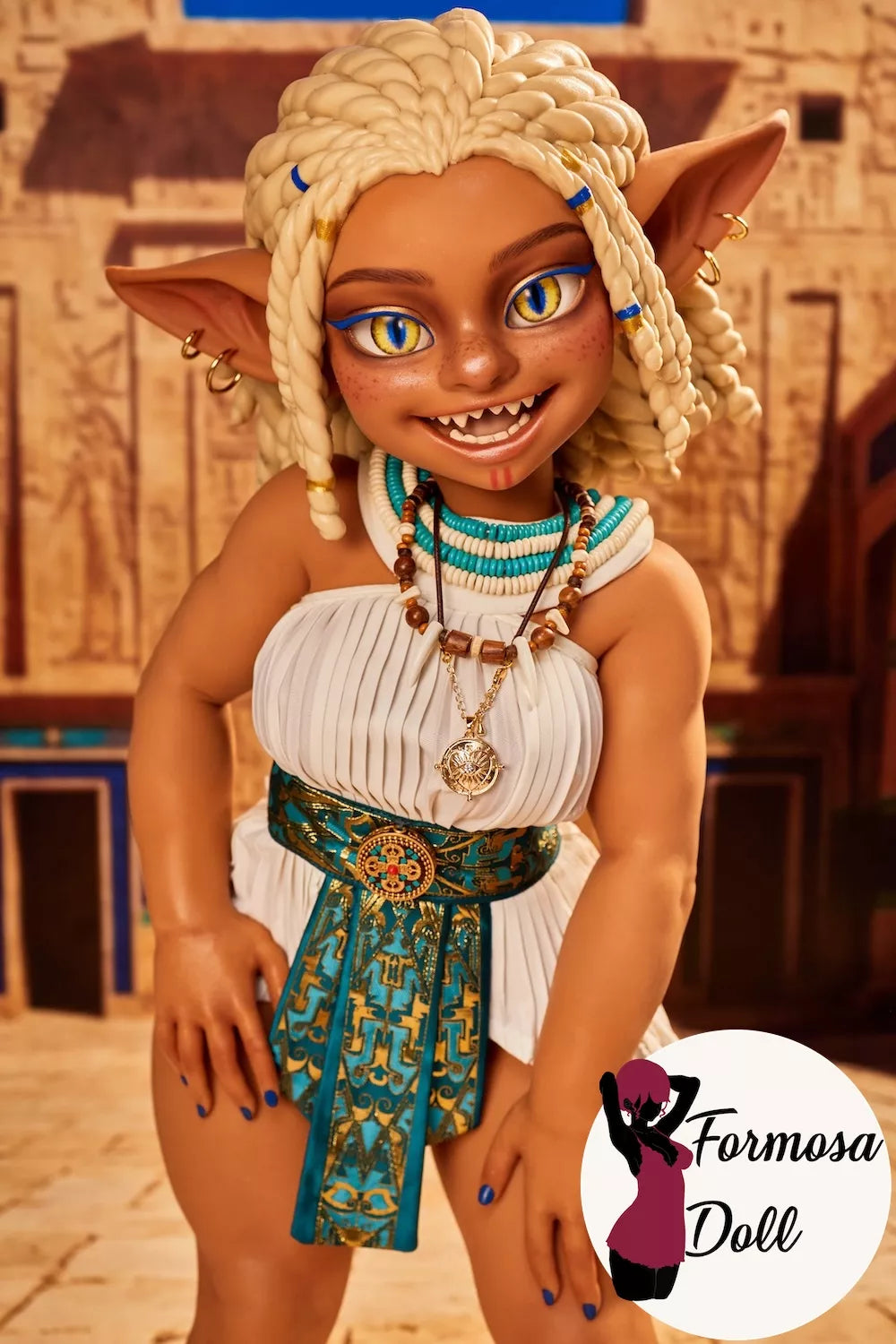 Kaela Egyptian Style Fantasy Creature Sex Doll in Silicone - 70cm