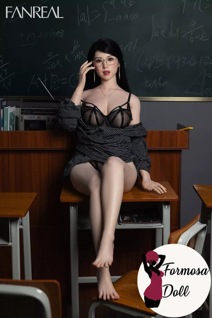 Kimmy Teacher Sex Doll in Silicone with Real Skin and ROS - 155 cm (5ft1)