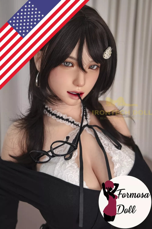 Kitty Curvy Asian Sex Doll in Silicone with ROS MAX - 165cm US Stock
