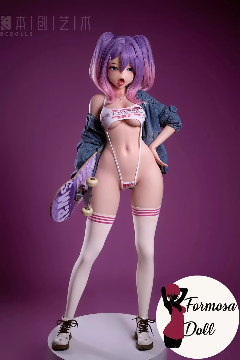 Kokona Skater Girl Sex Doll in Silicone with Jelly Breasts - 146cm