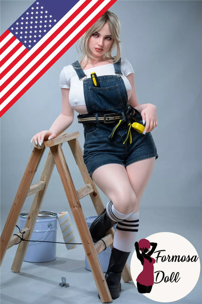 Luna Blonde Latina Sex Doll in Silicone with Shortstack BBW Figure - 160cm US Stock
