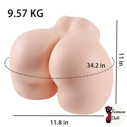 Luna Silicone Sedere Torso Sessuale 9,57kg (21lbs) - Curve Realistiche & Tocco Morbido