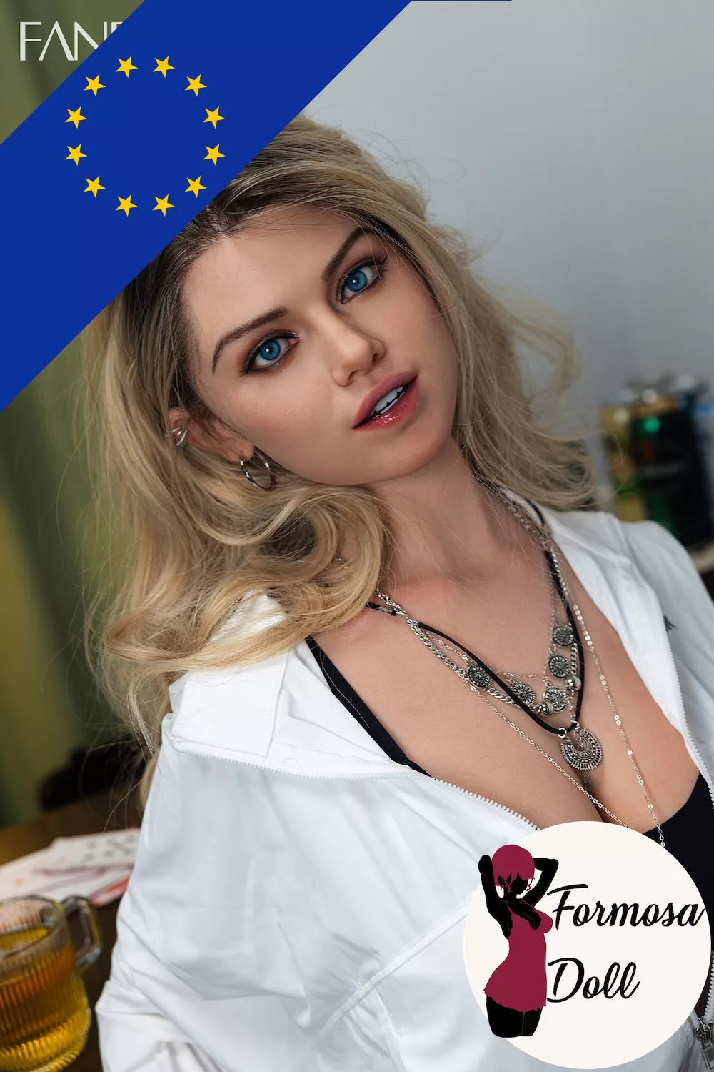 Maria Blonde Silicone Sex Doll with ROS - 168cm | EU Stock