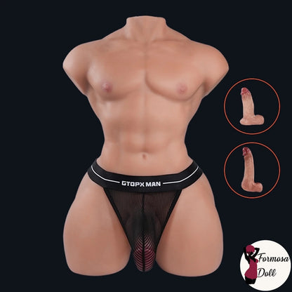 Mark Pro - TPE male sex torso with Silicone Dildo 16.5kg (36.4LB) | EU STOCK