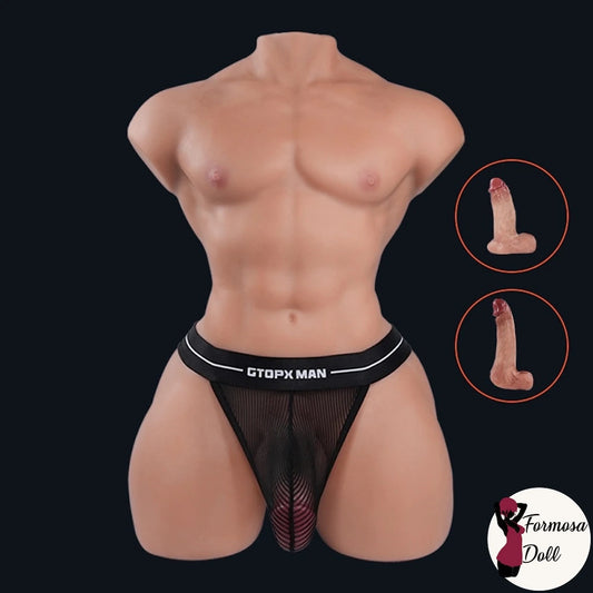 Mark Pro - TPE male sex torso with Silicone Dildo 16.5kg (36.4LB) | EU STOCK